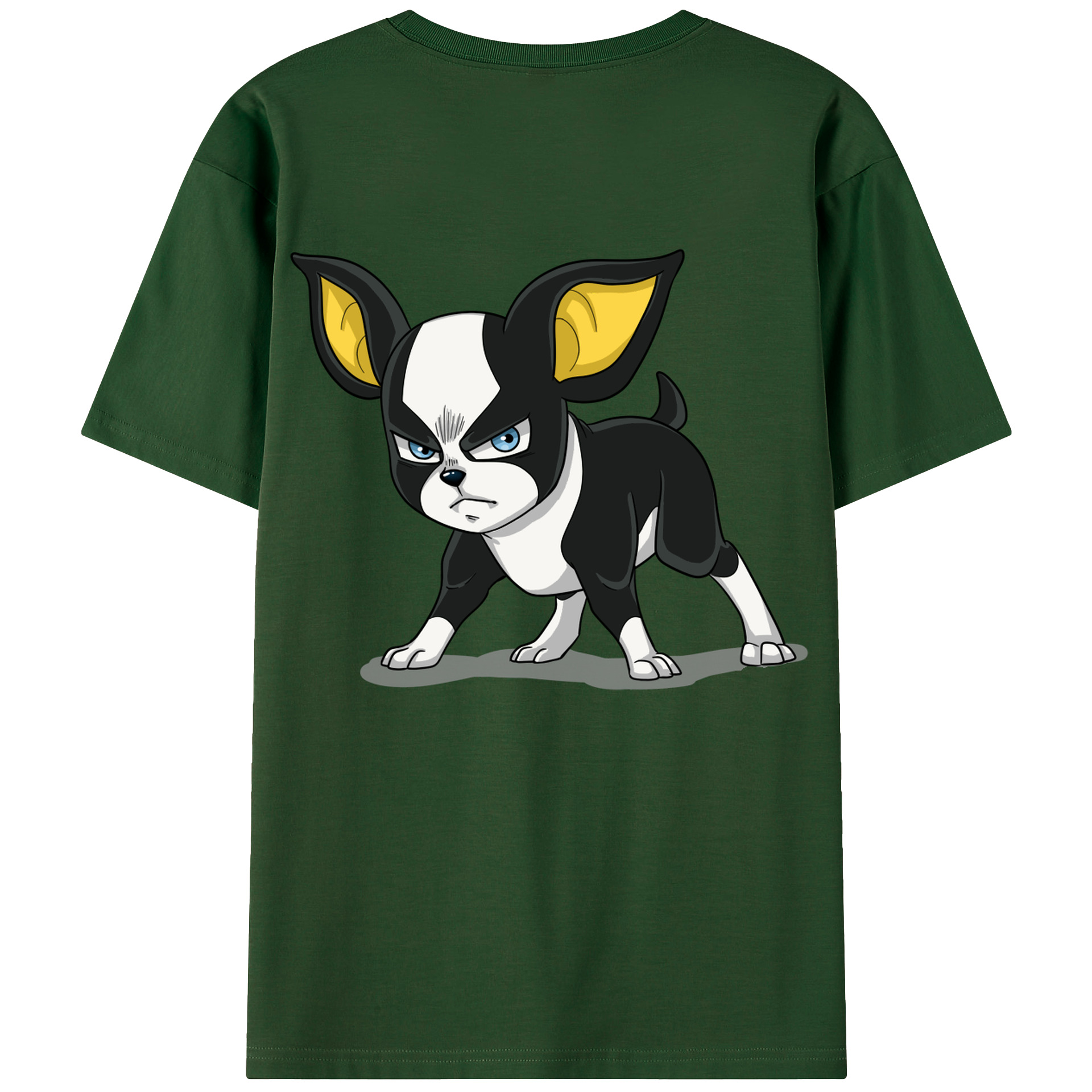 （画像用） ジョジョの奇妙な冒険 イギー JoJo's Bizarre Adventure Iggy 綿100％半袖Tシャツ（背面プリント）